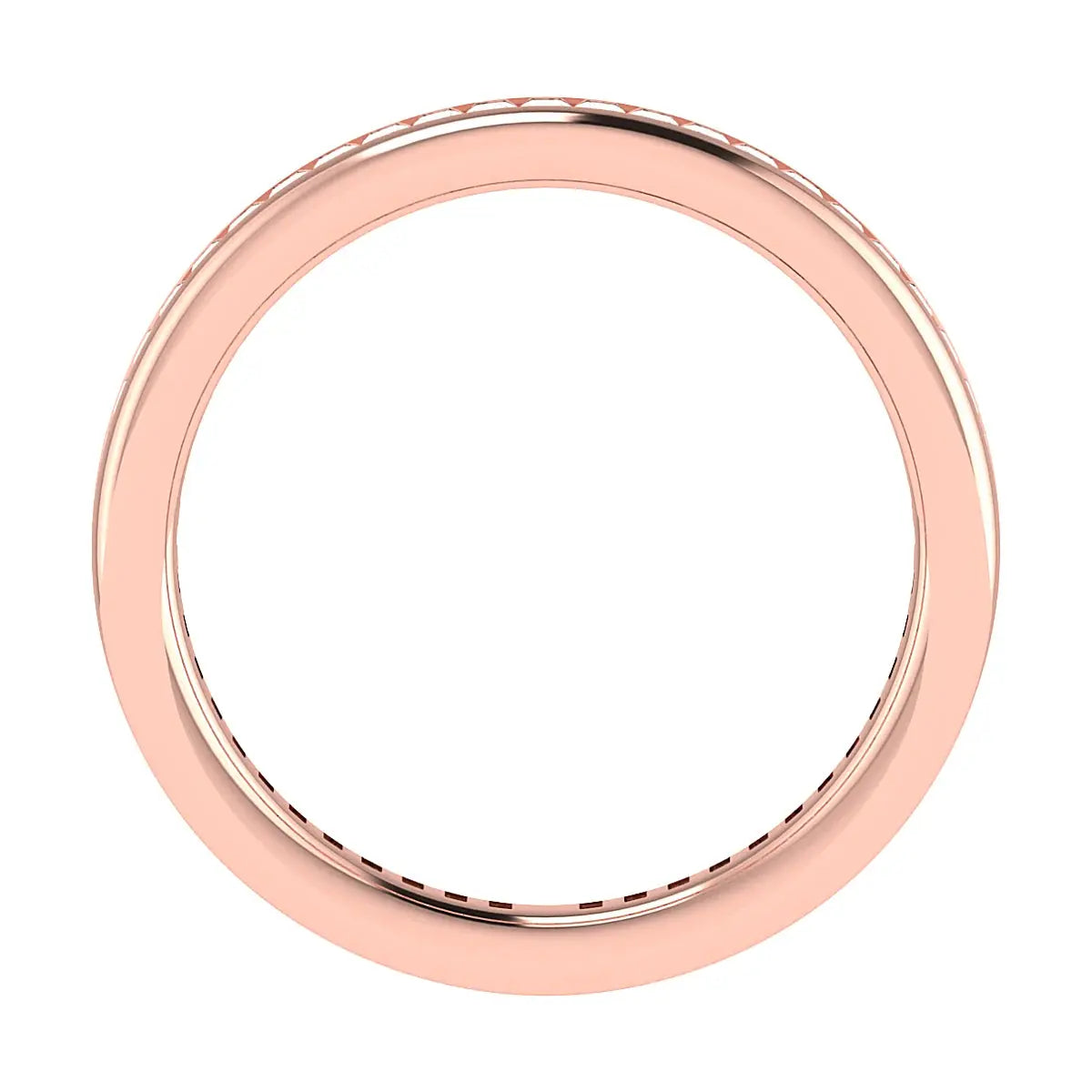 2.30mm Princess Channel Set 100% - Lab-grown Diamond | 18K Rose Gold Lester & Brown