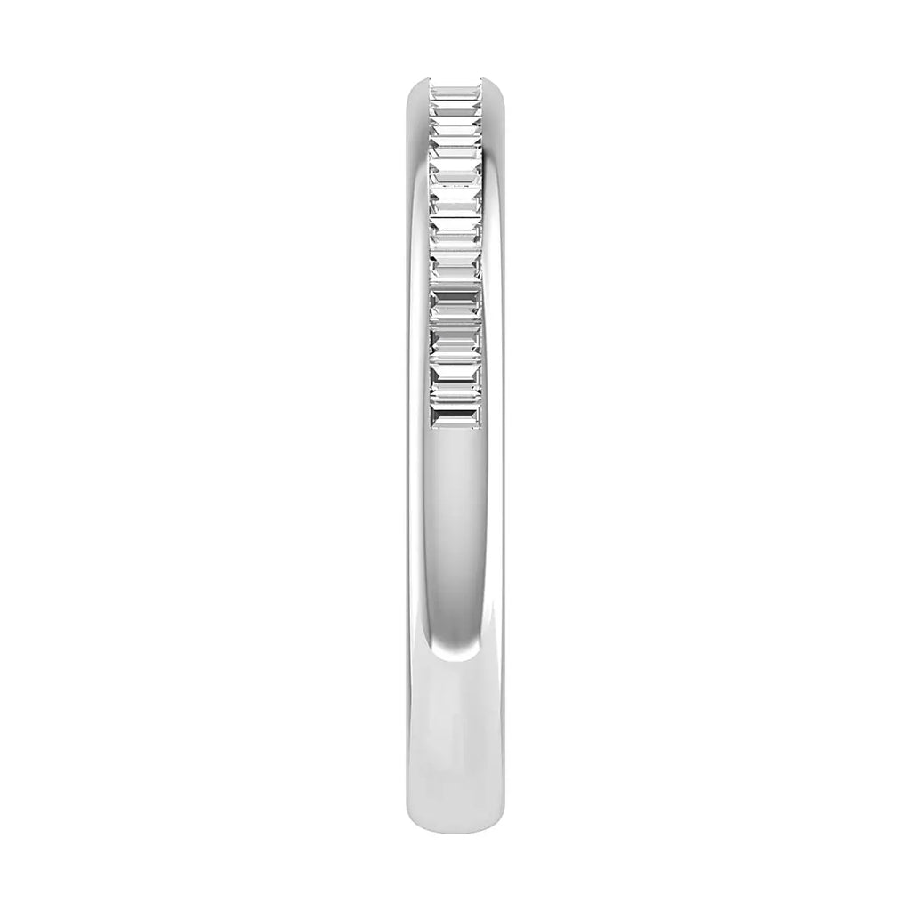 2.50mm Portait Baguette Channel Set 50% - Lab-grown Diamond | 18K White Gold Lester & Brown