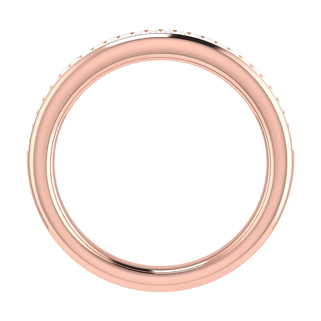 2.50mm Portait Baguette Channel Set 50% - Lab-grown Diamond | 18K Rose Gold Lester & Brown