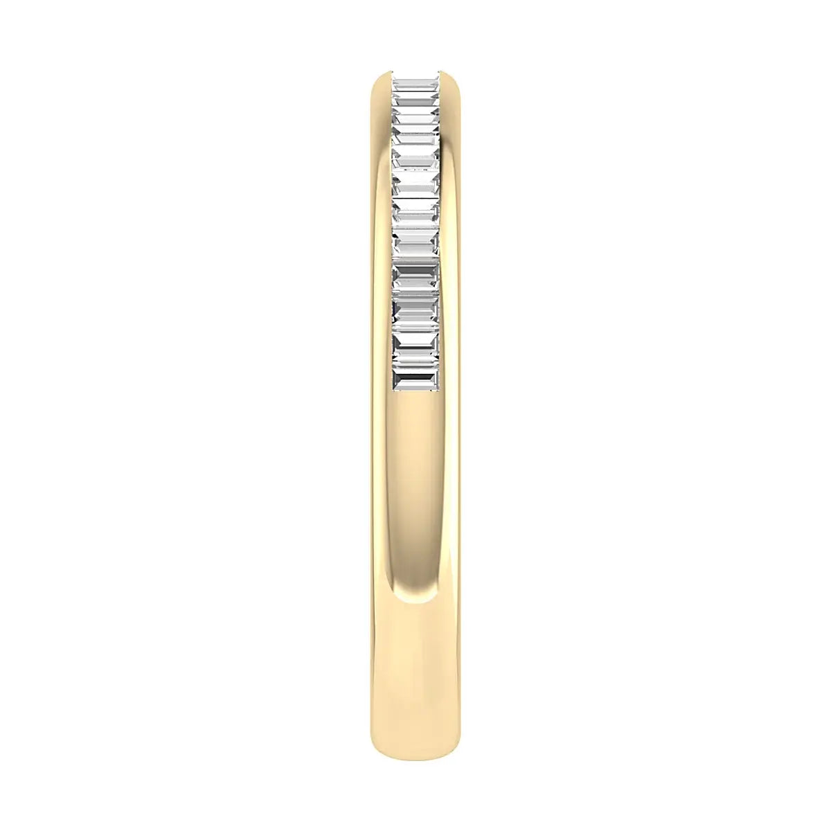 2.50mm Portait Baguette Channel Set 50% - Lab-grown Diamond | 18K Yellow Gold Lester & Brown