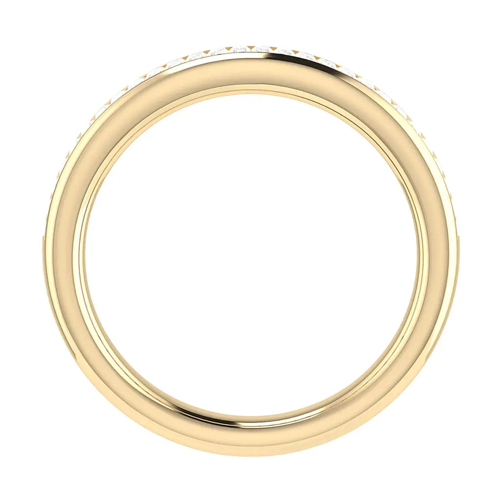 2.50mm Portait Baguette Channel Set 50% - Lab-grown Diamond | 18K Yellow Gold Lester & Brown