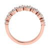 Marquise And Round 18K Rose Gold Lab Grown Multi Stone Diamond Ring My Store