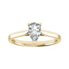 luxury pear yellow gold solitaire lab grown diamond engagement ring