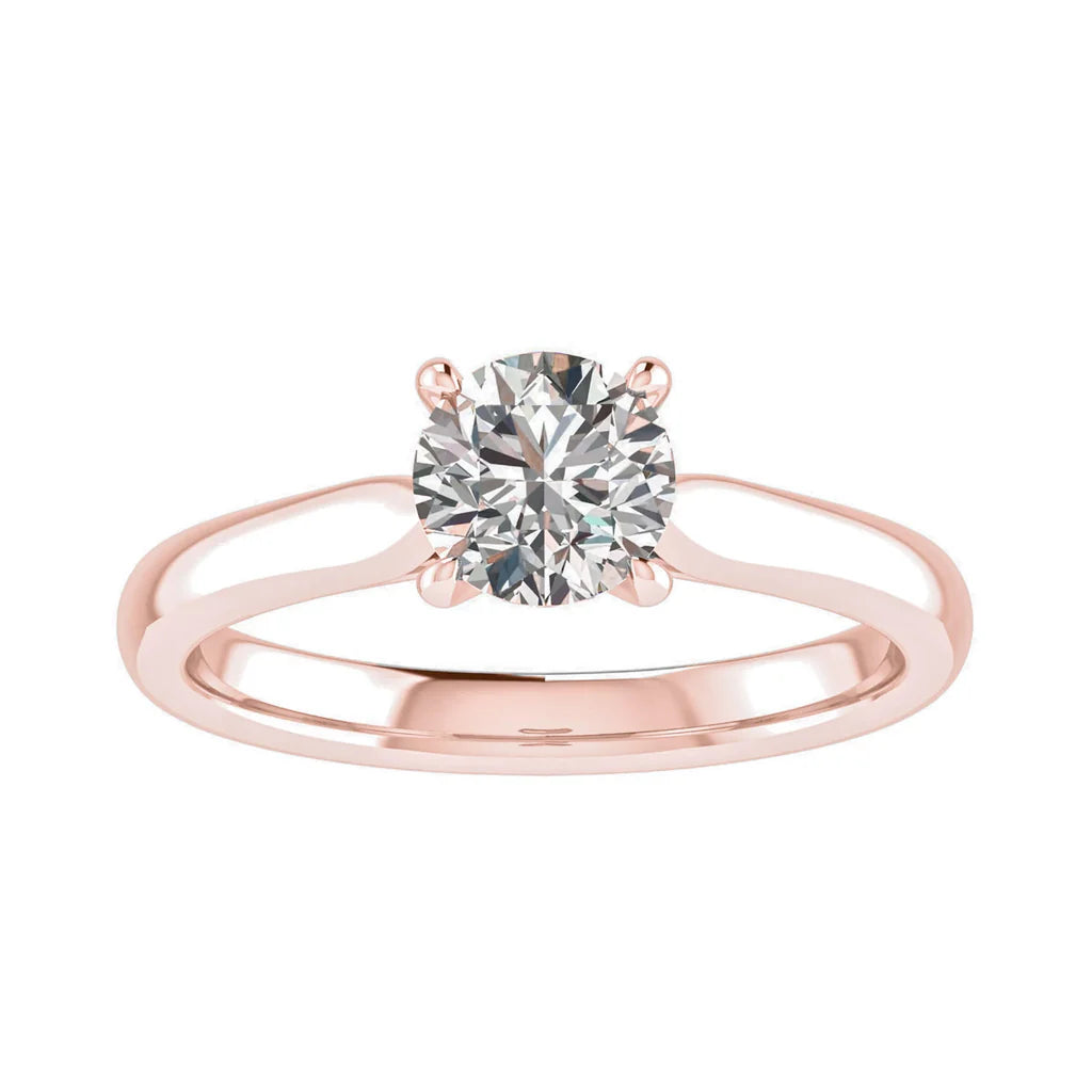 Round Platinum Lab Grown Diamond Solitaire