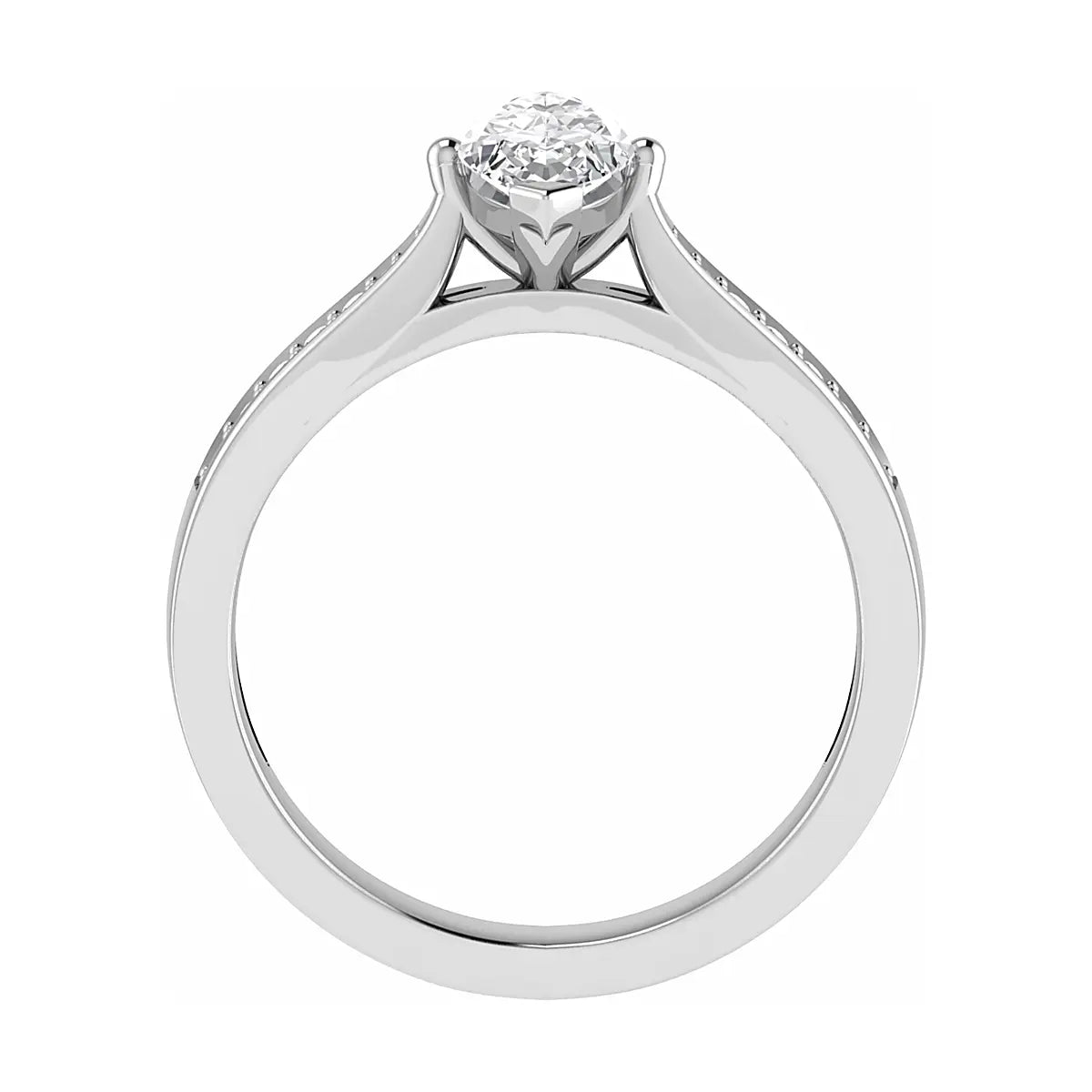 Marquise Platinum Lab Grown Diamond Set Shoulders My Store