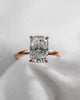 Elongated Cushion Lab Grown Diamond (Hidden Halo) | 18K Rose Gold