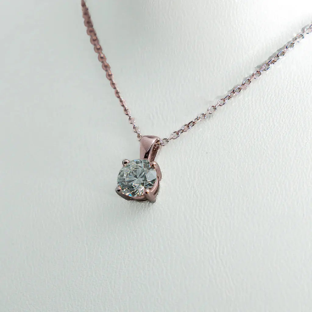 1ct Lab-Grown Diamond Pendant | Platinum Lester & Brown