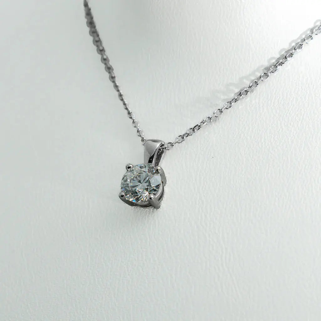 1ct Lab-Grown Diamond Pendant | Platinum Lester & Brown