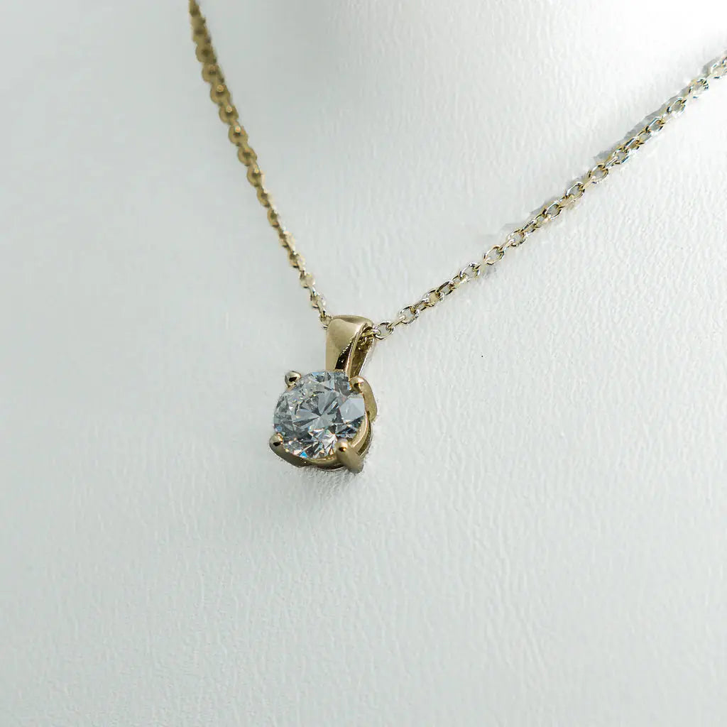 1ct Lab-Grown Diamond Pendant | Platinum Lester & Brown