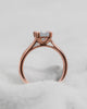 Cushion 18K Rose Gold Lab Grown Solitaire - Lester & Brown