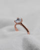 Cushion 18K Rose Gold Lab Grown Solitaire - Lester & Brown