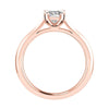 Cushion 18K Rose Gold Lab Grown Solitaire - Lester & Brown