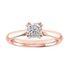 Cushion 18K Rose Gold Lab Grown Solitaire - Lester & Brown