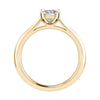 Cushion 18K Yellow Gold Lab Grown Solitaire - Lester & Brown