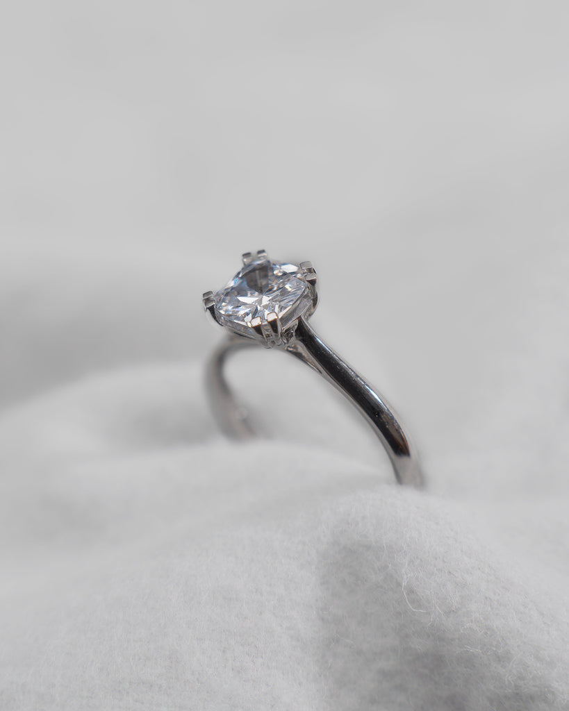 Cushion Platinum Lab Grown Solitaire - Lester & Brown