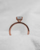 Cushion Rose Gold Lab Grown Diamond Set Shoulders (Hidden Halo) - Lester & Brown