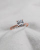 Cushion Rose Gold Lab Grown Diamond Set Shoulders (Hidden Halo) - Lester & Brown