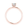 Cushion Rose Gold Lab Grown Solitaire (Hidden Halo) - Lester & Brown