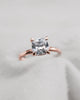 Cushion Rose Gold Lab Grown Solitaire (Hidden Halo) - Lester & Brown