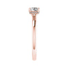 Cushion Rose Gold Lab Grown Solitaire (Hidden Halo) - Lester & Brown
