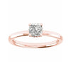 Cushion Rose Gold Lab Grown Solitaire (Hidden Halo) - Lester & Brown