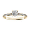 Cushion Yellow Gold Lab Grown Diamond Set Shoulders (Hidden Halo) - Lester & Brown