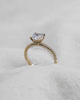 Cushion Yellow Gold Lab Grown Diamond Set Shoulders (Hidden Halo) - Lester & Brown