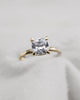 Cushion Yellow Gold Lab Grown Solitaire (Hidden Halo) - Lester & Brown