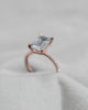 Emerald 18K Rose Gold Lab Grown Diamond Set Shoulders (Hidden Halo) - Lester & Brown