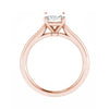 Emerald Rose Gold Lab Grown Diamond Solitaire - Lester & Brown