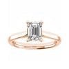 Emerald Rose Gold Lab Grown Diamond Solitaire - Lester & Brown