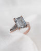 Emerald & Tapered Baguette 18K Rose Gold Lab Grown Diamond Trilogy - Lester & Brown