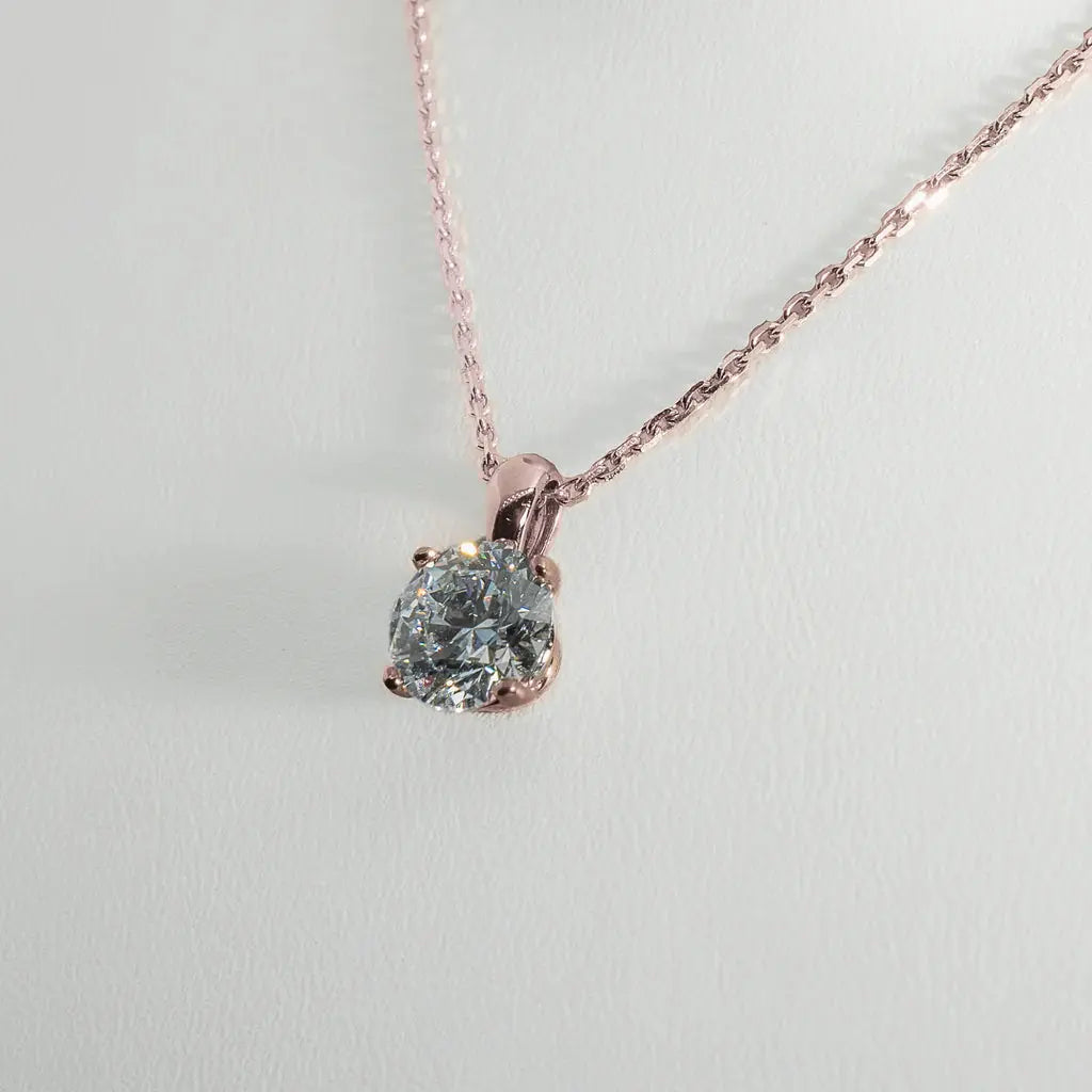 2ct Lab-Grown Diamond Pendant | Platinum Lester & Brown
