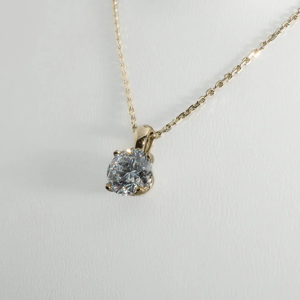 2ct Lab-Grown Diamond Pendant | Platinum Lester & Brown