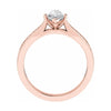 Marquise 18k Rose Gold Lab Grown Diamond Set Shoulders - Lester & Brown