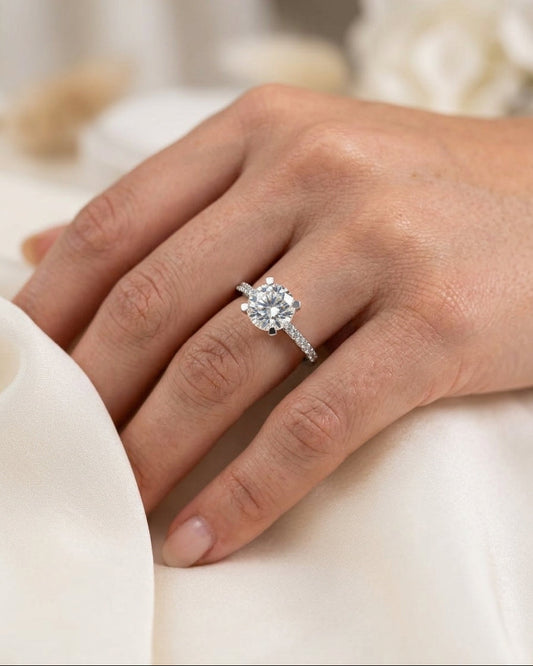 Engagement Ring — Luxury Bridal Jewelry Close-up | Generated by Modelize