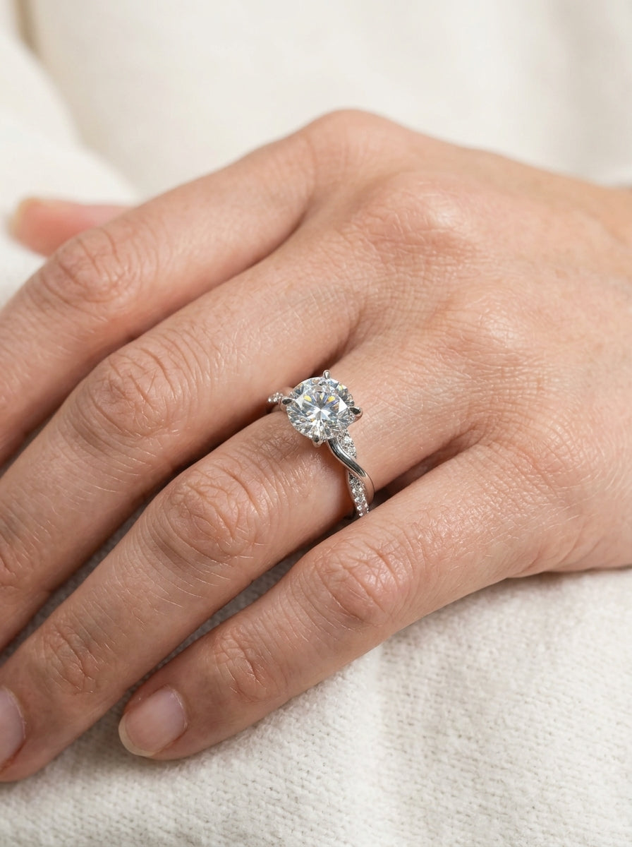 Engagement Ring — Luxury Bridal Jewelry Close-up | Generated by Modelize