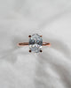 Oval Lab Grown Diamond Low Set | 18K Rose Gold - Lester & Brown