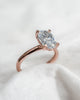 Oval Lab Grown Diamond Low Set | 18K Rose Gold - Lester & Brown