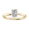Oval Lab Grown Diamond Low Set | 18K Yellow Gold - Lester & Brown