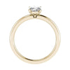 Oval Lab Grown Diamond Low Set | 18K Yellow Gold - Lester & Brown