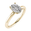 Oval Lab Grown Diamond Low Set | 18K Yellow Gold - Lester & Brown