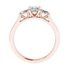 Oval & Pear Rose Gold Lab Grown Diamond Trilogy - Lester & Brown