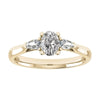 Oval & Pear Yellow Gold Lab Grown Diamond Trilogy - Lester & Brown