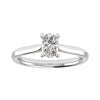 Oval Platinum Lab Grown Diamond Solitaire - Lester & Brown