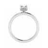 Oval Platinum Lab Grown Diamond Solitaire (Hidden Halo) - Lester & Brown