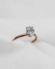 Oval Rose Gold Lab Grown Diamond (Hidden Halo) - Lester & Brown