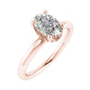 Oval Rose Gold Lab Grown Diamond (Hidden Halo) - Lester & Brown