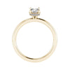 Oval Yellow Gold Lab Grown Diamond (Hidden Halo) - Lester & Brown