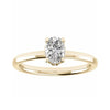 Oval Yellow Gold Lab Grown Diamond (Hidden Halo) - Lester & Brown
